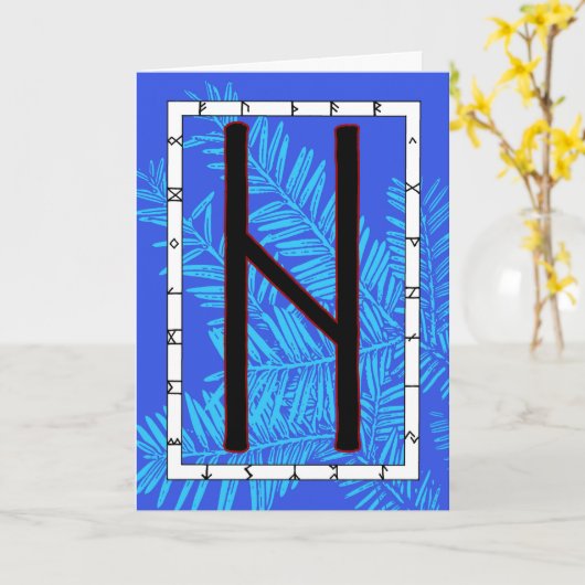 Rune Hagalaz - Transformatie Kaart (Gele Bloem)