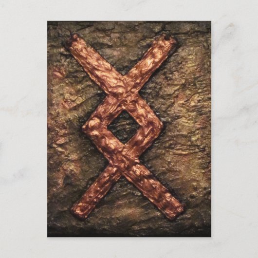 Rune Inguz Briefkaart (Voorkant)