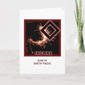 Rune Ingwaz - Earth Magic - Sparks Kaart (Voorkant)