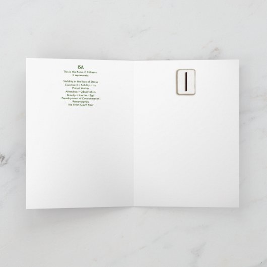 Rune Isa - Stilte - Art Nouveau Kaart (Binnen)