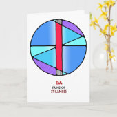 Rune Isa - Stilte - Art Nouveau Kaart (Gele Bloem)