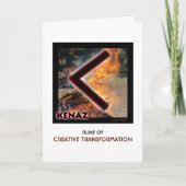 Rune Kenaz - Creatieve transformatie Kaart (Voorkant)