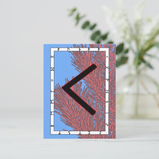 Rune Kenaz - Knowledge Briefkaart (Staand voorkant)
