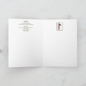 Rune Laguz - Levensenergie - Art Nouveau Kaart (Binnen)