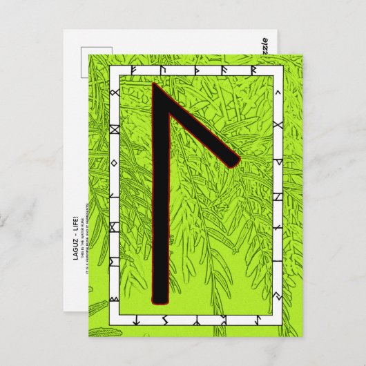 Rune Laguz - LIFE! Briefkaart (Voorkant / Achterkant)