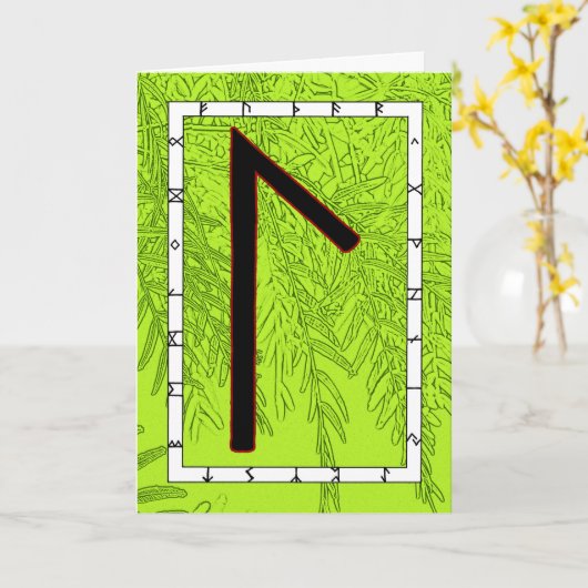 Rune Laguz - LIFE! Kaart (Gele Bloem)