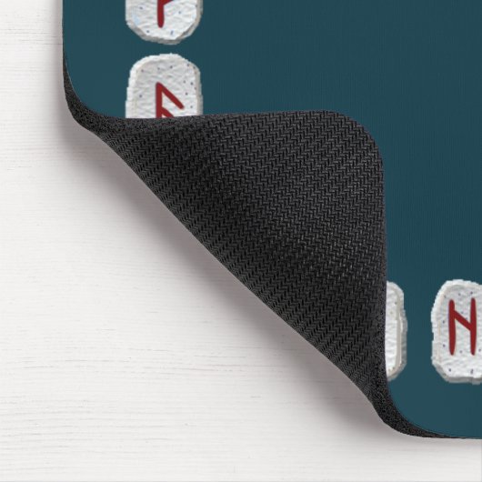 Rune Layout met leeg veld Muismat (Hoek)