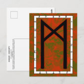 Rune Mannaz - Humanity Briefkaart (Voorkant / Achterkant)