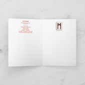 Rune Mannaz - Mensheid & Evenwicht - Art Nouveau Kaart (Binnen)