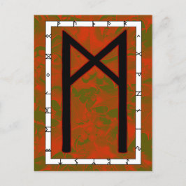 Rune Mannaz - Mensheid Postkaart