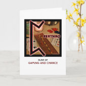 Rune Perthro - Gaming & Kans - Gambler Kaart (Gele Bloem)
