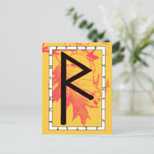 Rune Raidho - Balans Briefkaart (Staand voorkant)