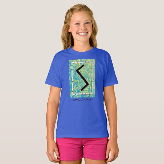 Rune Shirt Sowilo - Succes - RuneKids (Voorkant volledig)