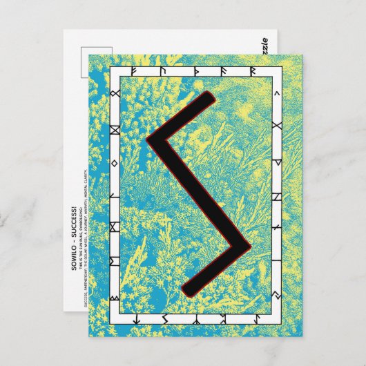Rune Sowilo - Succes! Briefkaart (Voorkant / Achterkant)