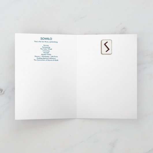 Rune Sowilo - Succes! Kaart (Binnen)