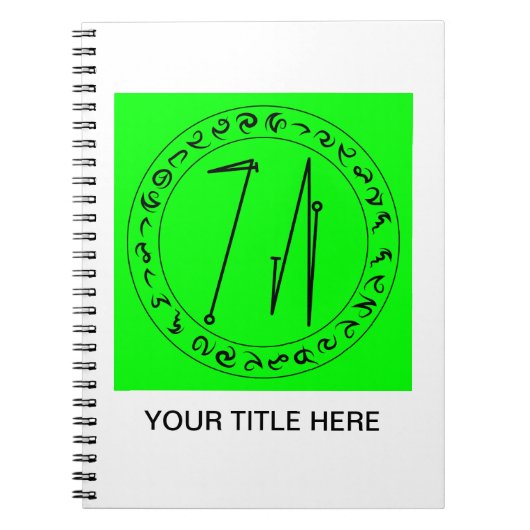 Rune Spiral Notitieboek (Voorkant)