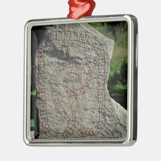 Rune steen buiten Gripsholm Castle Metalen Ornament (Links)