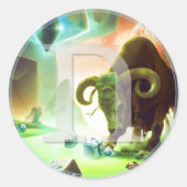 Rune Stickers Ur Uruz | Aurochs Viking Angelsaksis (Voorkant)