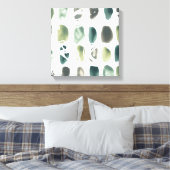 Rune Stone - Green Canvas Afdruk (Insitu (Slaapkamer))