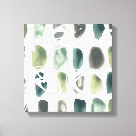 Rune Stone - Green Canvas Afdruk (Voorkant)