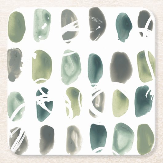 Rune Stone - Green Kartonnen Onderzetters (Voorkant)