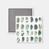 Rune Stone - Green Magneet (Voorkant / Achterkant)