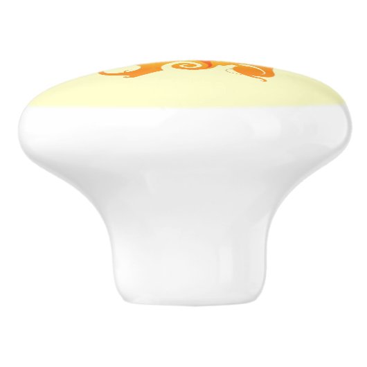 Rune Sun Ceramic Pull Keramische Knop (Zijkant)