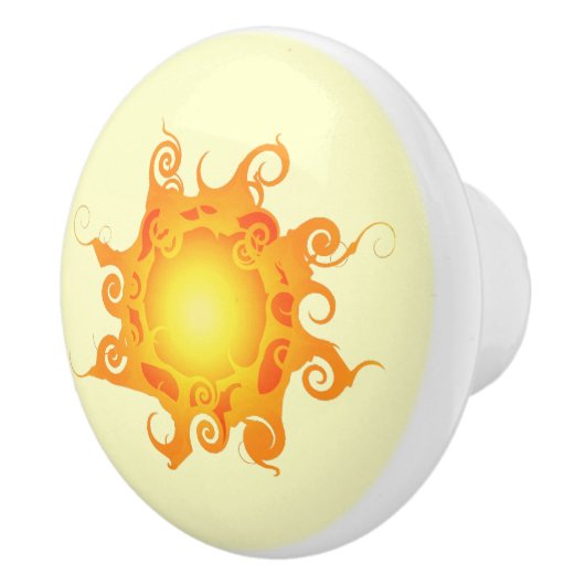 Rune Sun Ceramic Pull Keramische Knop (Rechts)