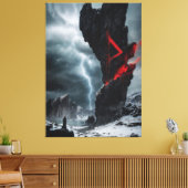 Rune Thurisaz Canvas Afdruk (Insitu (Woonkamer))