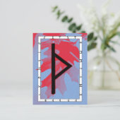 Rune Thurisaz - Defense Briefkaart (Staand voorkant)