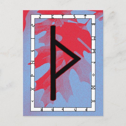 Rune Thurisaz - Defense Briefkaart (Voorkant)