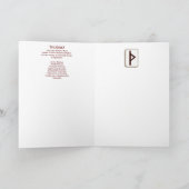 Rune Thurisaz – Defensie & Bescherming - Art Nouve Kaart (Binnen)