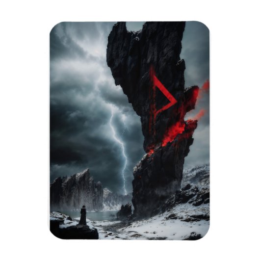 Rune Thurisaz Magneet (Verticaal)