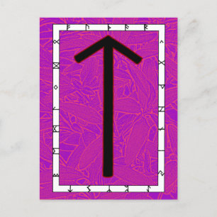 Rune Tiwaz - Overwinning! Briefkaart