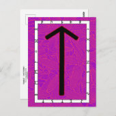 Rune Tiwaz - Overwinning! Briefkaart (Voorkant / Achterkant)