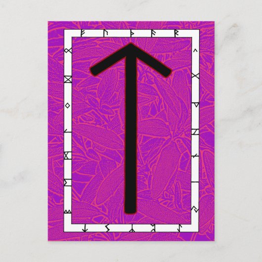 Rune Tiwaz - Overwinning! Briefkaart (Voorkant)