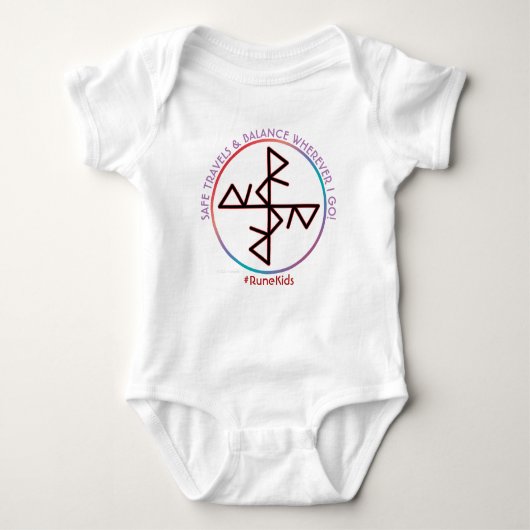 #RuneKids Veilige reizen en balans Baby-pak Romper (Voorkant)