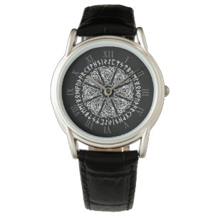 Runen & Scandinavische Viking-mythologie ornamente Horloge