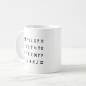 Runenalfabet [Futhorc] Koffiemok (Voorkant links)