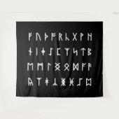 Runenalfabet [Futhorc] Wandkleed (Voorkant (horizontaal))