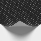Runensymbool Zwart & Wit Inpakpapier (Hoek)
