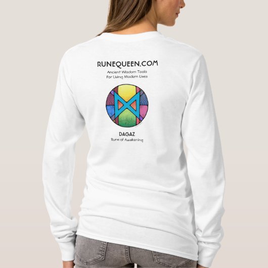 RuneQueen Dagaz - Ontwakings T-Shirt (Achterkant)