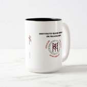 RuneQueen's RQEFI Logo in Nederlands/Spaans Tweekleurige Koffiemok (Voorkant rechts)