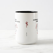 RuneQueen's RQEFI Logo in Nederlands/Spaans Tweekleurige Koffiemok (Center)