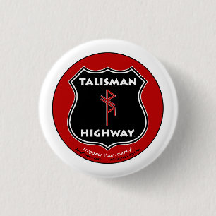 RuneQueen's Talisman Snelweg Ronde Button 3,2 Cm