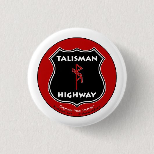 RuneQueen's Talisman Snelweg Ronde Button 3,2 Cm (Voorkant)