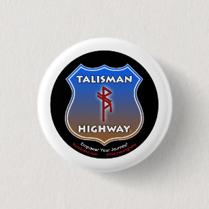 RuneQueen's Talisman Snelweg Ronde Button 3,2 Cm