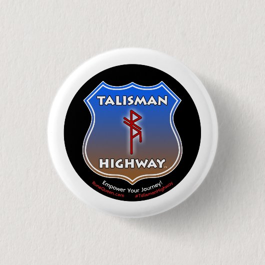 RuneQueen's Talisman Snelweg Ronde Button 3,2 Cm (Voorkant)