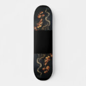 Runes Fehu Darkness Gouden Aura Magisch Mysterie W Persoonlijk Skateboard (Voorkant)