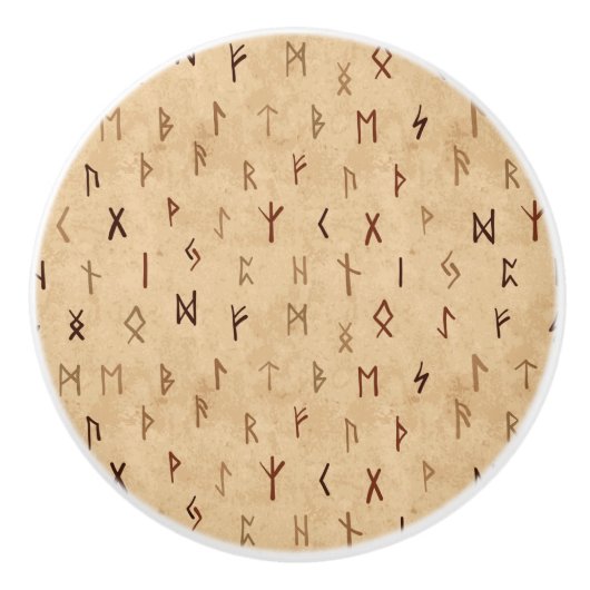 Runes Knob Keramische Knop (Voorkant)